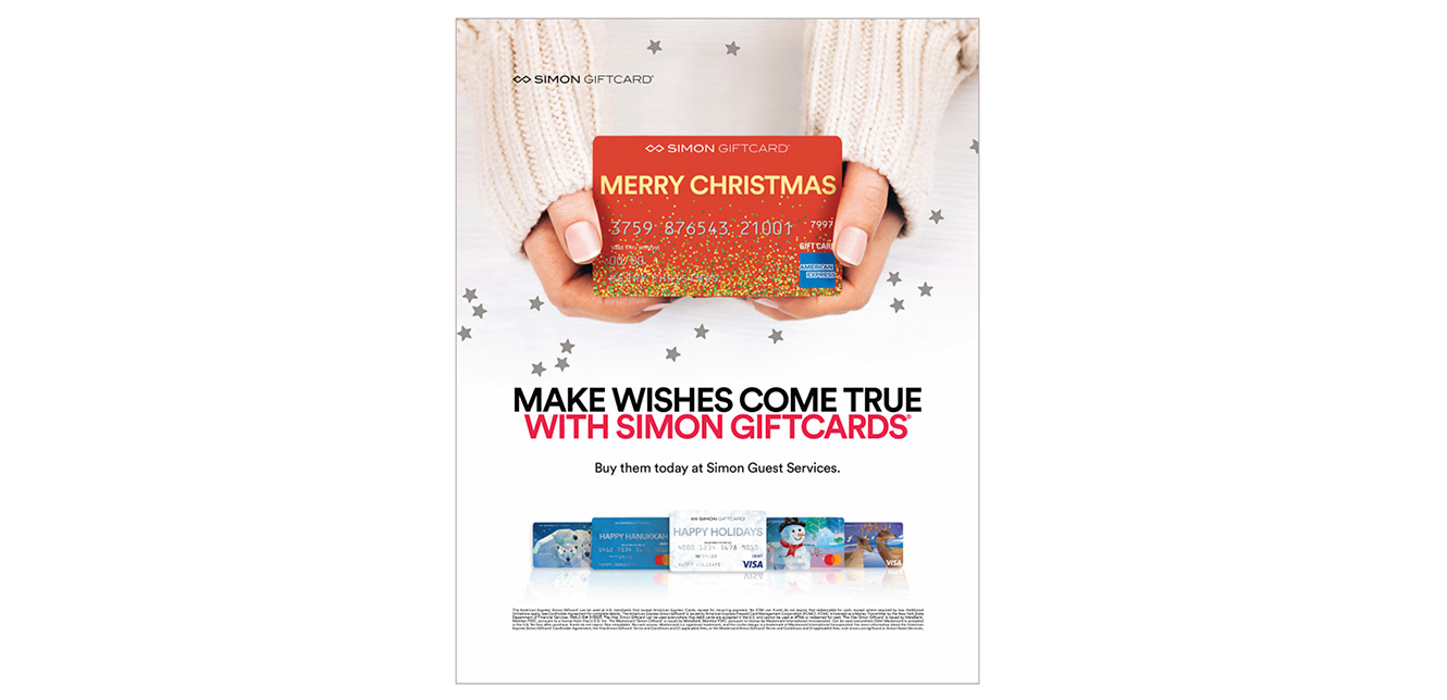 Simon giftcards