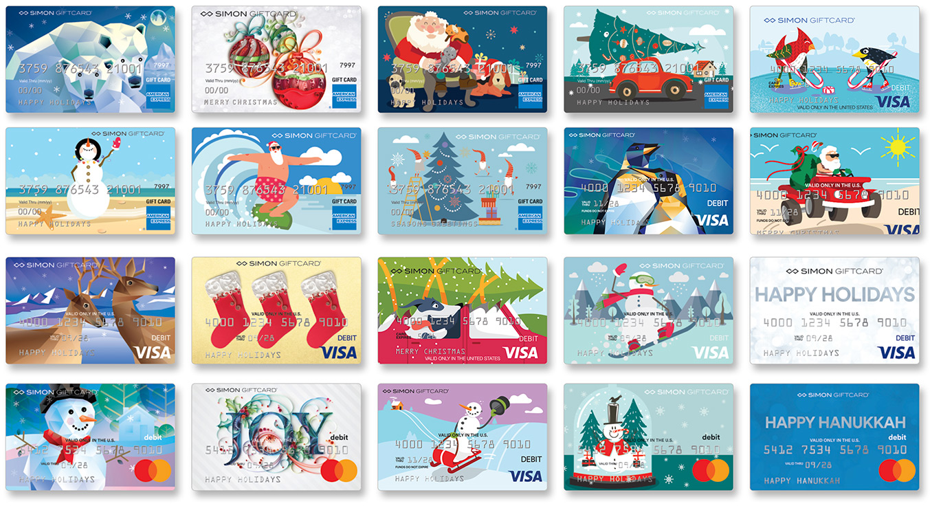 Simon giftcards examples